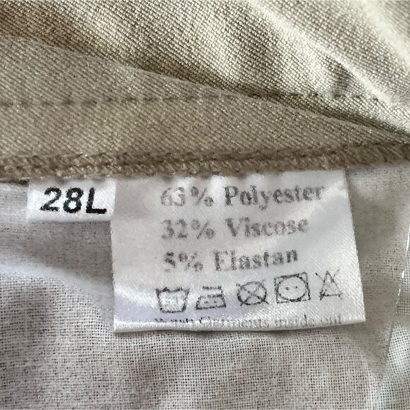 Ovation Beige Equestrian Riding Breeches Size 28L 56e - Picture 3 of 9